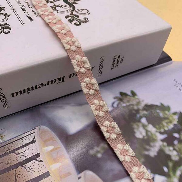 1.5cm Ethnic Jacquard Lace Trim – 40 Yards