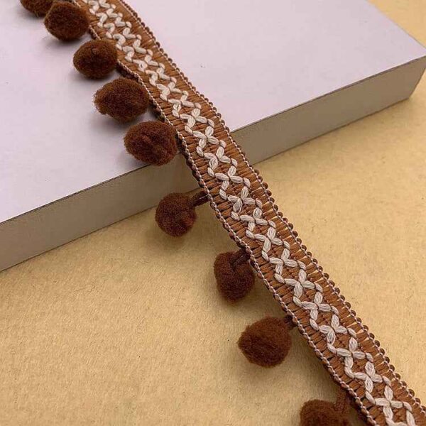1.5cm Pom-Pom Trim for Clothing & Home Décor – 10 Yards