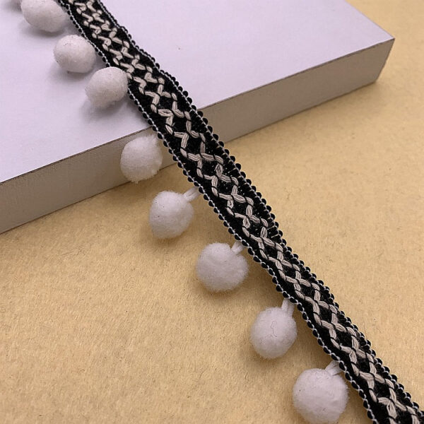 1.5cm Pom-Pom Trim for Clothing & Home Décor – 10 Yards - Image 17