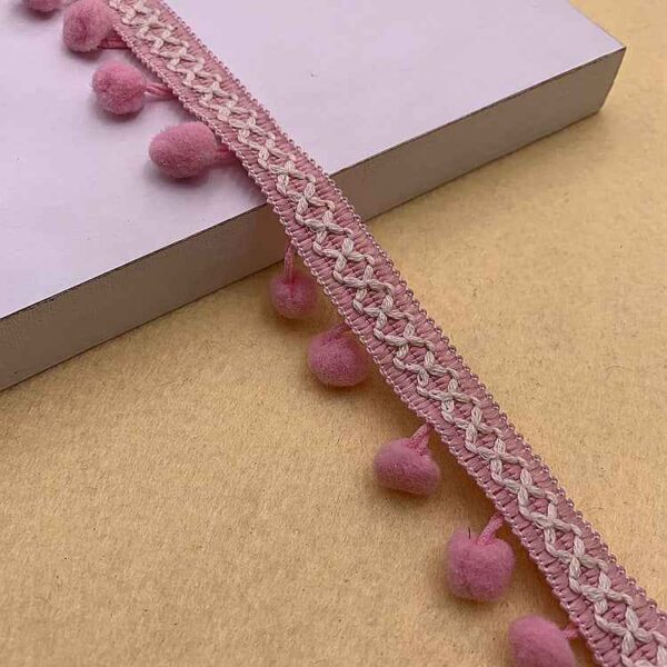1.5cm Pom-Pom Trim for Clothing & Home Décor – 10 Yards