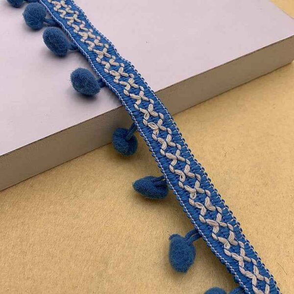1.5cm Pom-Pom Trim for Clothing & Home Décor – 10 Yards