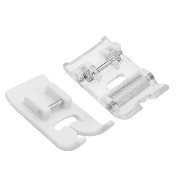 4 Pack Roller and Non-Stick Zigzag Teflon Sewing Machine Presser Foot