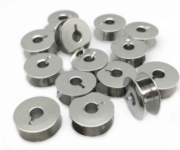 50pcs"L" Metal Bobbins for Sewing Machine Alphasew Bernina Brother