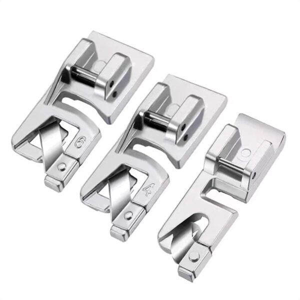 3 Pieces Narrow Rolled Hem Presser Foot Set (3mm, 4mm, 6mm)