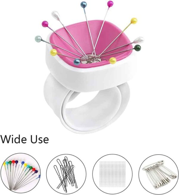 3 Pack Magnetic Wrist Pin Cushion for Sewing Pins