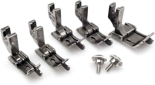 5 Size Industrial Sewing Machine Hinged Presser Foot with Right Guide