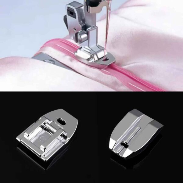 4 Pieces Invisible Concealed Narrow Zipper Presser Foot
