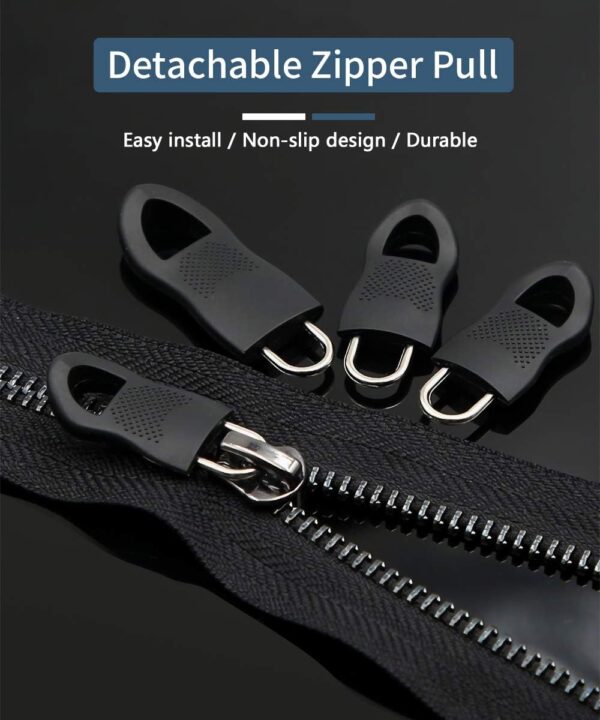 40pcs Universal Zipper Replacement Kit Removable Pulls - Image 4