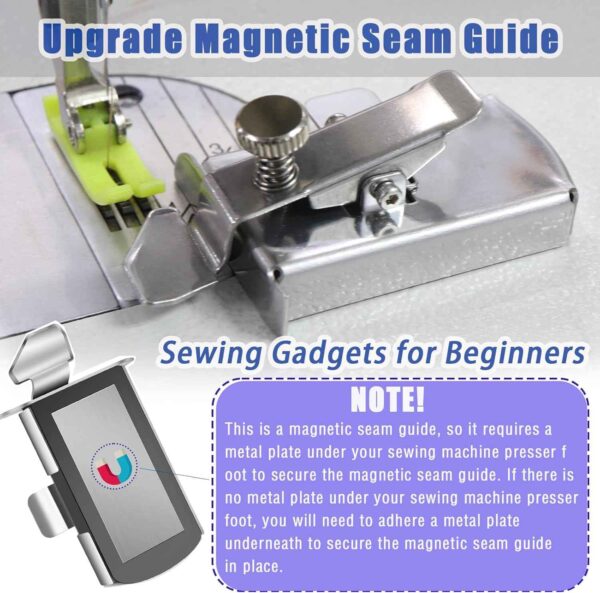 Upgraded Magnetic Seam Guide for Sewing Machine