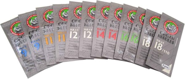 60PCS Organ Needles HAX1 #9 #11 #12 #14 #16 #18