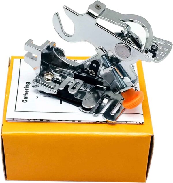 Ruffler Foot (#55705) Sewing Machine Presser Foot Yellow Box