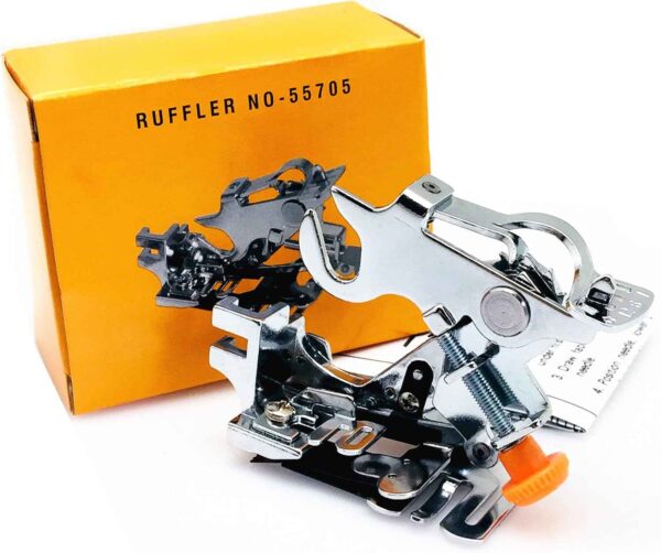 Ruffler Foot (#55705) Sewing Machine Presser Foot Yellow Box