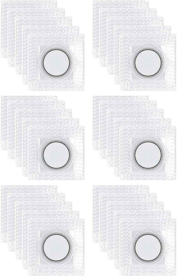 30 Pairs Hidden Sew PVC Magnetic Snap Buttons Fastener