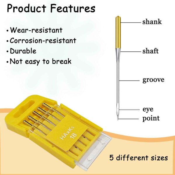25PCS Sewing Machine Needles for Singer Brother Janome Pfaff