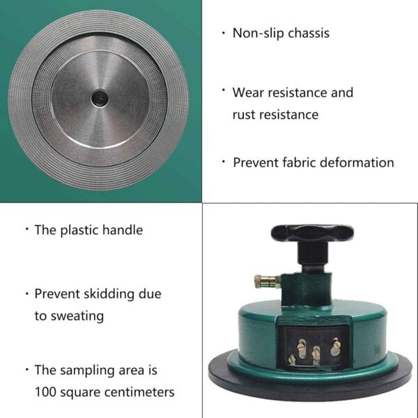 Fabric Sampler, High Precision 100 Sqcm Round Cloth Sample Disk Cutter