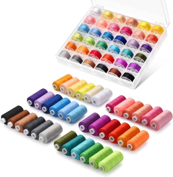 72pcs Sewing Thread kit, 36 Colors Sewing Machine Threads