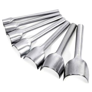 7pcs 1/2 Round Leather Edge Cutter Punch 10-40mm