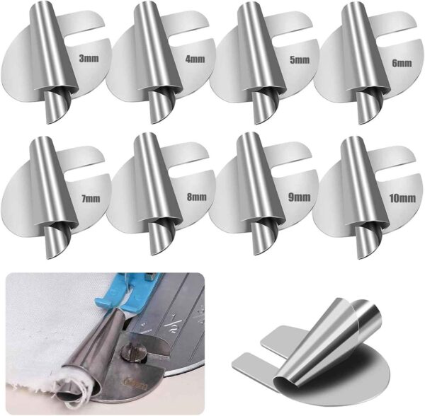 8Pcs Universal Sewing Rolled Hemmer Foot - [3-10mm]