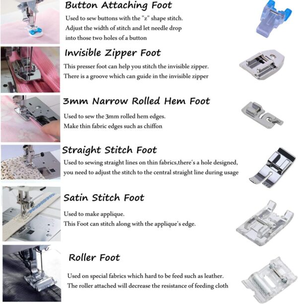 Presser Feet Multifunctional Kit 11  Snap On Sewing Machine - Image 2