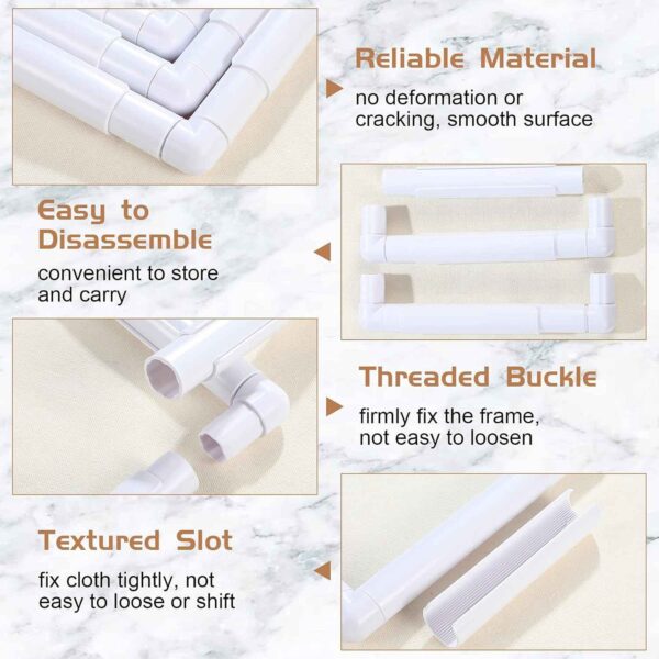3Pcs Cross Stitch Embroidery Hoops and Frames for Quilting