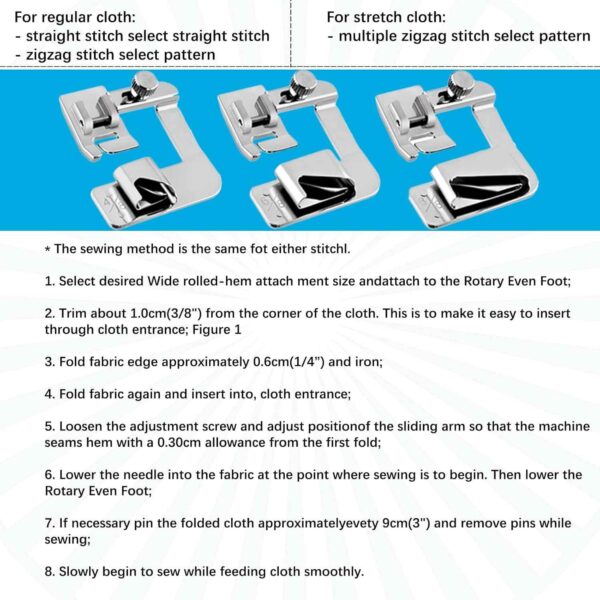 8pcs Sewing Machine Presser Foot Set for Brother Singer Janome