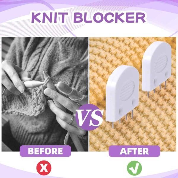 20Pcs Knit Blocking Pins Blockers Combs Kits