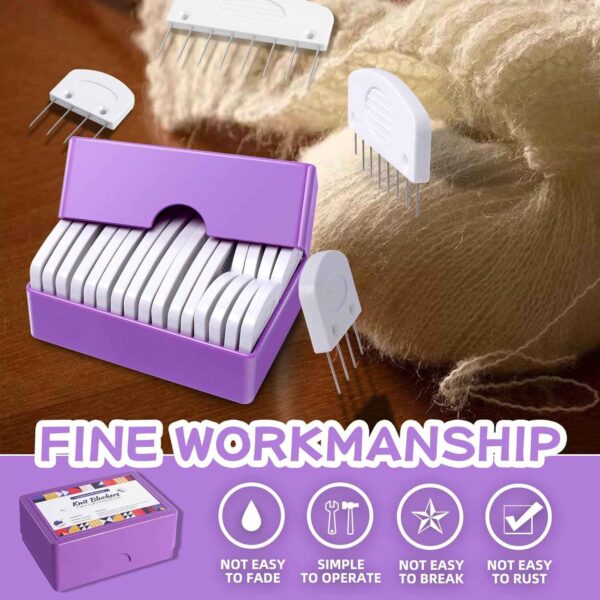 20Pcs Knit Blocking Pins Blockers Combs Kits