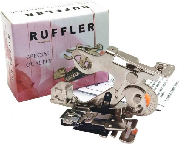 Ruffler Foot (#55705) Sewing Machine Presser Foot Pink Box