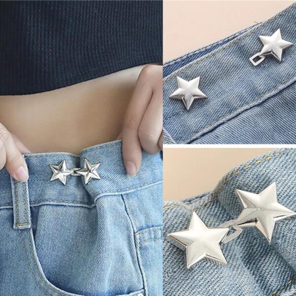 12 Set Star Adjustable No Sewing Required Stud Buttons - Image 4