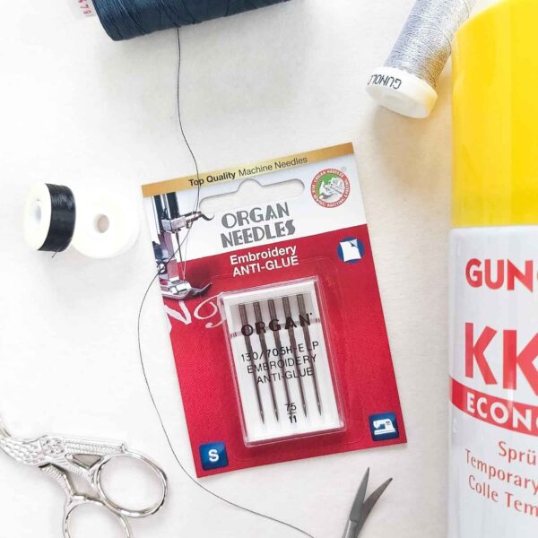 10PCS Organ Anti-Glue Sewing Machine Needles Non-Stick 75/11 Size