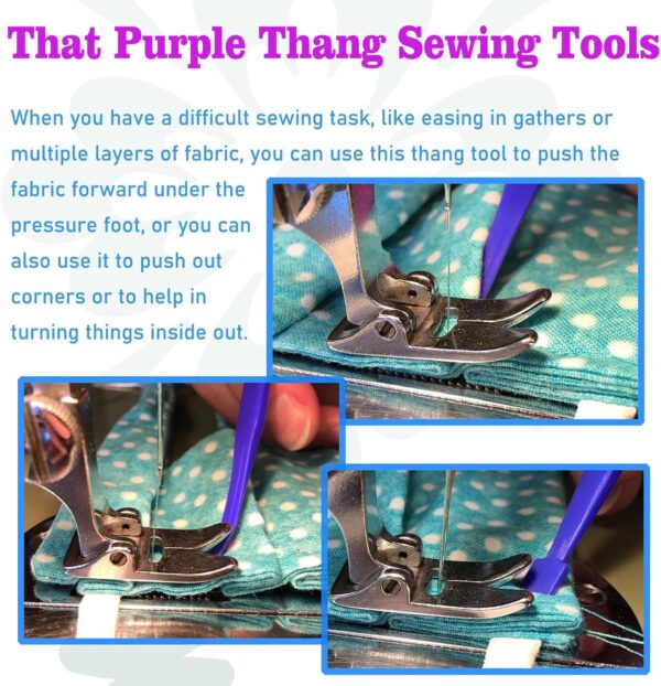 8pcs Quick Turn Fabric & That Purple Thang Sewing Tools Set - Image 4