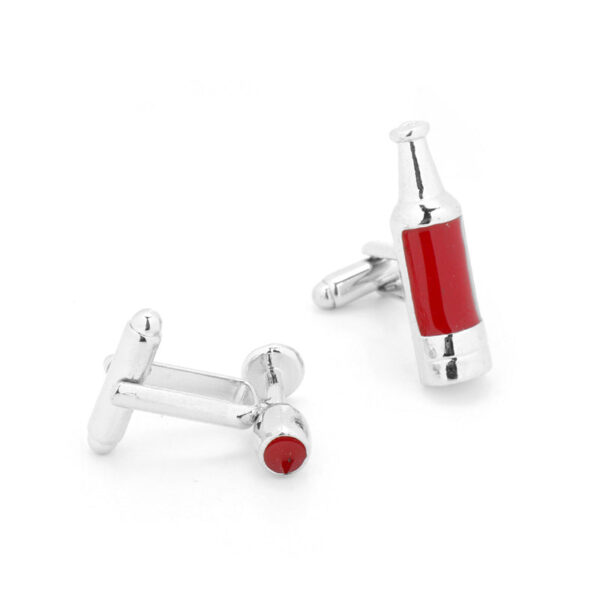 Whiskey Bottle-Inspired French Cufflinks - 2PCS - Image 4