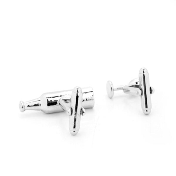 Whiskey Bottle-Inspired French Cufflinks - 2PCS - Image 3