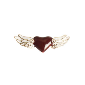 Cardcaptor Sakura Heart and Angel Wing Brooch Pin 2Pcs