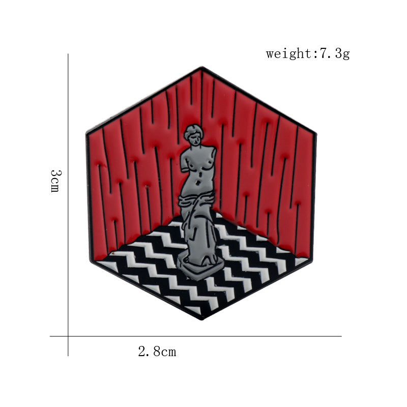 Twin Peaks Venus de Milo Enamel Metal Pin 3 Pack - Image 3
