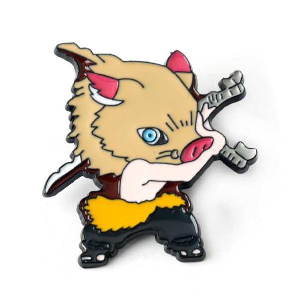 Demon Slayer Kimetsu no Yaiba Metal Brooch Pin 6 Set - Image 6