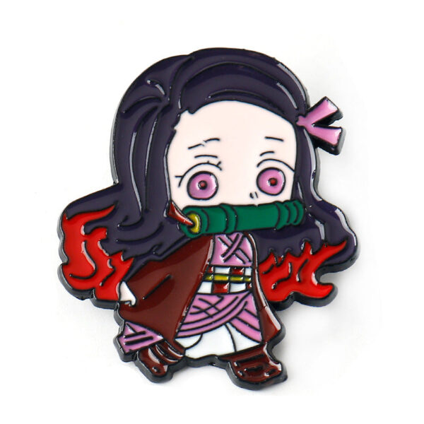 Demon Slayer Kimetsu no Yaiba Metal Brooch Pin 6 Set - Image 9