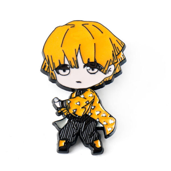Demon Slayer Kimetsu no Yaiba Metal Brooch Pin 6 Set - Image 8