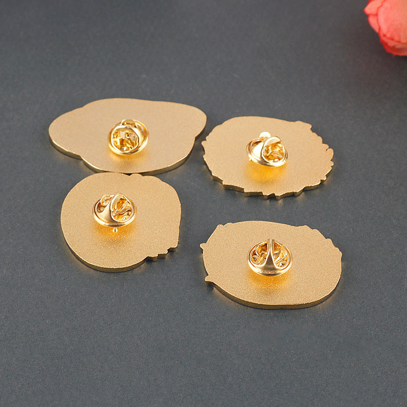 One Piece Luffy, Zoro, and Sanji Metal Brooch Pin Set 4 Pack - Image 2