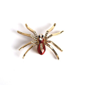 Glittering Diamond Spider Brooch 2PCS