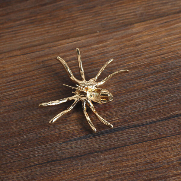 Glittering Diamond Spider Brooch 2PCS - Image 2