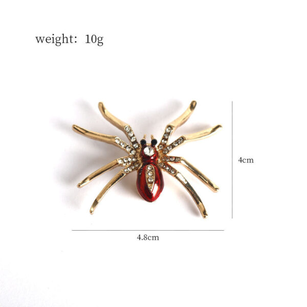 Glittering Diamond Spider Brooch 2PCS - Image 3