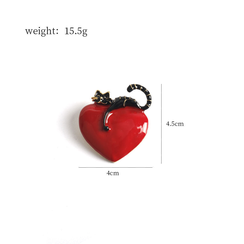 Polka Dot Kitty Cat Brooch Pin 4 Pack - Image 3