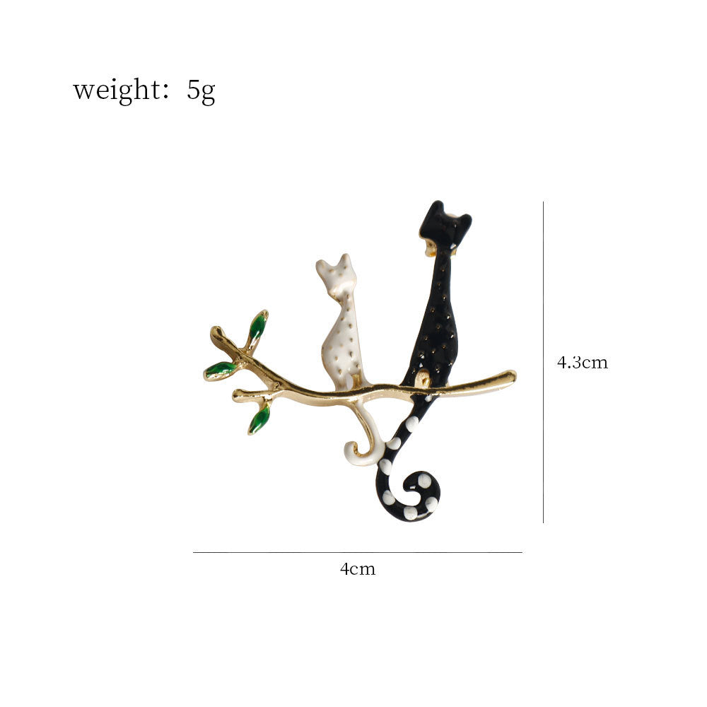 Polka Dot Kitty Cat Brooch Pin 4 Pack - Image 4