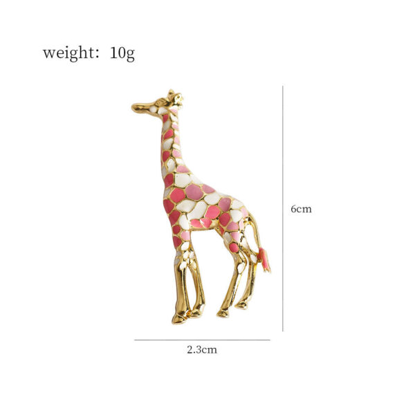 Vibrant Giraffe Alloy Brooch Pin 3 Pack - Image 3