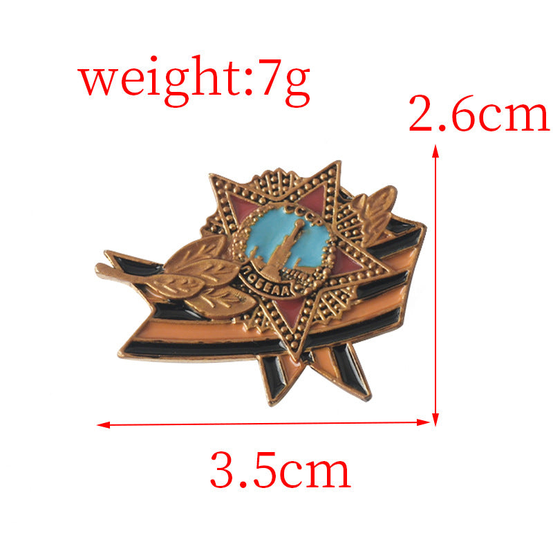 Soviet Russia Victory Day St. George Ribbon Metal Brooch Pin 4 Pack - Image 4