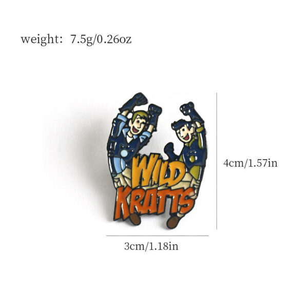 Wild Kratts Chris Martin Metal Badge - Animated Adventure Pin 2PCS - Image 2