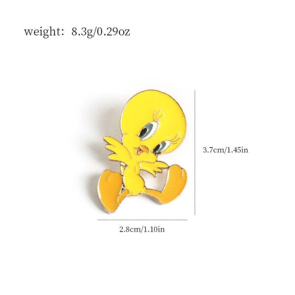 Tweety and Sylvester Metal Badge 2PCS - Image 2