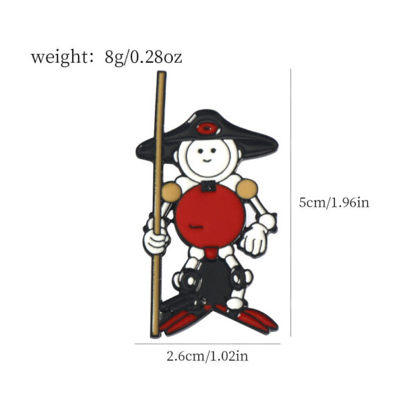 My Goddess Ban Pei RX Sentinel Little Brother Brooch Pin 2PCS - Image 3