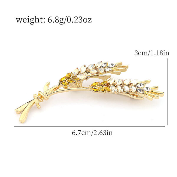 Wheat Sheaf Brooch Pin Yellow and Pink 2 Pack - Image 2